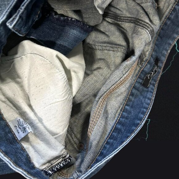 baggy 2000s y2k acid washed embroidered saint cross marc ecko jeans - Picture 4 of 7